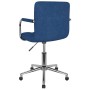 Blue fabric swivel dining chair by , dining chairs - Ref: Foro24-3088159, Price: 100,81 €, Discount: %