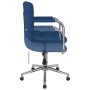 Blue fabric swivel dining chair by , dining chairs - Ref: Foro24-3088159, Price: 100,81 €, Discount: %