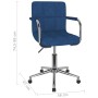 Blue fabric swivel dining chair by , dining chairs - Ref: Foro24-3088159, Price: 100,81 €, Discount: %