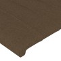 Bed frame with dark brown fabric headboard 120x200cm by , Beds and slatted bases - Ref: Foro24-3125206, Price: 178,99 €, Disc...