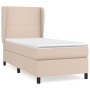 Boxspring-Bett mit Kunstleder-Matratze in Capuccino-Farbe, 90x190 cm. von , Betten und Lattenroste - Ref: Foro24-3128888, Pre...