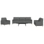 Dreiteiliges Sofaset in dunkelgrauem Stoff. von , Sofas - Ref: Foro24-3278288, Preis: 698,62 €, Rabatt: %