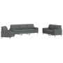 3-piece dark gray fabric sofa set with cushions by , Sofas - Ref: Foro24-3278304, Price: 731,90 €, Discount: %