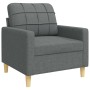 3-piece dark gray fabric sofa set with cushions by , Sofas - Ref: Foro24-3278304, Price: 731,90 €, Discount: %