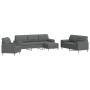 4-piece sofa set with ottoman and dark gray fabric cushions by , Sofas - Ref: Foro24-3278312, Price: 724,99 €, Discount: %