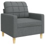 4-piece sofa set with ottoman and dark gray fabric cushions by , Sofas - Ref: Foro24-3278312, Price: 724,99 €, Discount: %