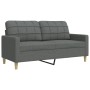 4-piece sofa set with ottoman and dark gray fabric cushions by , Sofas - Ref: Foro24-3278312, Price: 724,99 €, Discount: %