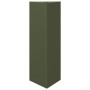 Triangular planters 2 units olive green steel 30x26x75 cm by , Pots and planters - Ref: Foro24-851150, Price: 74,67 €, Discou...