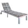 Sun lounger with solid acacia wood and galvanized steel cushion. by , Loungers - Ref: Foro24-3061556, Price: 270,53 €, Discou...