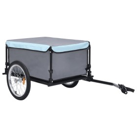 Schwarz-blauer Fahrradanhänger 65 kg von vidaXL, Fahrradanhänger - Ref: Foro24-92589, Preis: 132,99 €, Rabatt: %