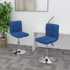 Swivel dining chairs 2 units blue fabric by , dining chairs - Ref: Foro24-334213, Price: 87,99 €, Discount: %