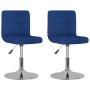 Swivel dining chairs 2 units blue fabric by , dining chairs - Ref: Foro24-334213, Price: 97,61 €, Discount: %