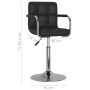 Swivel dining chairs 2 units black synthetic leather by , dining chairs - Ref: Foro24-334574, Price: 128,02 €, Discount: %