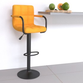 Mustard yellow fabric kitchen stool by , Kitchen stools - Ref: Foro24-334632, Price: 90,81 €, Discount: %