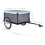 Black and blue bicycle trailer 65 kg by vidaXL, Bicycle trailers - Ref: Foro24-92589, Price: 133,09 €, Discount: %