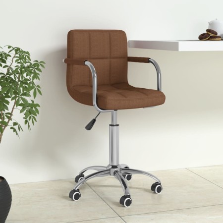 Brown fabric swivel office chair by , Office chairs - Ref: Foro24-334670, Price: 95,99 €, Discount: %