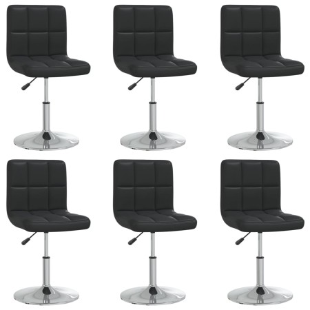 Dining chairs 6 units black synthetic leather by , dining chairs - Ref: Foro24-3087429, Price: 303,93 €, Discount: %