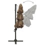 4-tier parasol with taupe gray aluminum pole 3x3 m by vidaXL, Umbrellas - Ref: Foro24-313831, Price: 193,99 €, Discount: %