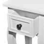 Juego de 2 mesitas apilables con cajón blanco de vidaXL, Mesas auxiliares - Ref: Foro24-241146, Precio: 167,42 €, Descuento: %