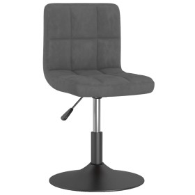 Silla de comedor giratoria de terciopelo gris oscuro de , Sillas de comedor - Ref: Foro24-3087504, Precio: 86,99 €, Descuento: %