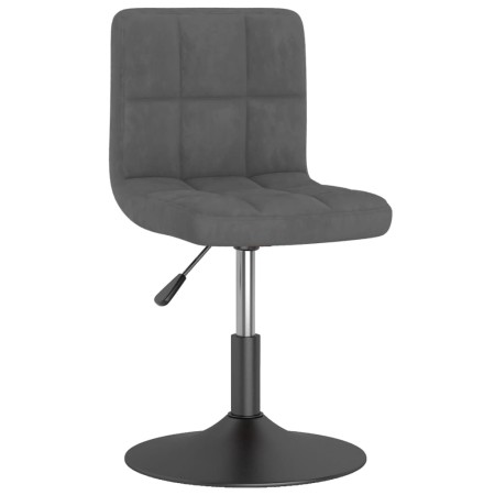 Dark gray velvet swivel dining chair by , dining chairs - Ref: Foro24-3087504, Price: 92,92 €, Discount: %