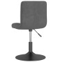 Dark gray velvet swivel dining chair by , dining chairs - Ref: Foro24-3087504, Price: 92,92 €, Discount: %