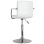 Silla de comedor de cuero sintético blanco de , Sillas de comedor - Ref: Foro24-3087906, Precio: 96,32 €, Descuento: %