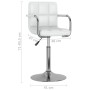 Silla de comedor de cuero sintético blanco de , Sillas de comedor - Ref: Foro24-3087906, Precio: 96,99 €, Descuento: %