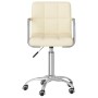 Cream-colored swivel dining chair in fabric by , dining chairs - Ref: Foro24-3087971, Price: 91,99 €, Discount: %