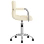 Cream-colored swivel dining chair in fabric by , dining chairs - Ref: Foro24-3087971, Price: 91,99 €, Discount: %