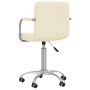 Cream-colored swivel dining chair in fabric by , dining chairs - Ref: Foro24-3087971, Price: 91,99 €, Discount: %