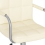 Cream-colored swivel dining chair in fabric by , dining chairs - Ref: Foro24-3087971, Price: 91,99 €, Discount: %