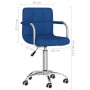 Blue fabric swivel dining chair by , dining chairs - Ref: Foro24-3087973, Price: 102,40 €, Discount: %