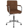 Swivel dining chair in brown fabric by , dining chairs - Ref: Foro24-3088158, Price: 100,81 €, Discount: %