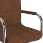 Silla de comedor giratoria tela marrón de , Sillas de comedor - Ref: Foro24-3088158, Precio: 100,81 €, Descuento: %