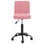 Pink velvet swivel office chair by , Office chairs - Ref: Foro24-334361, Price: 95,32 €, Discount: %