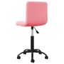 Pink velvet swivel office chair by , Office chairs - Ref: Foro24-334361, Price: 95,32 €, Discount: %