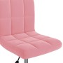 Pink velvet swivel office chair by , Office chairs - Ref: Foro24-334361, Price: 95,32 €, Discount: %