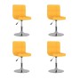 Swivel dining chairs 4 units yellow fabric by , dining chairs - Ref: Foro24-3087455, Price: 197,73 €, Discount: %