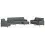 Sofagarnitur mit Fußhocker, 4-teilig, dunkelgraues Stoff von , Sofas - Ref: Foro24-3278296, Preis: 726,18 €, Rabatt: %