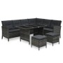 4-piece garden furniture set with gray synthetic rattan cushions by , Garden sets - Ref: Foro24-48143, Price: 694,99 €, Disco...