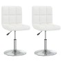 Sillas de comedor 2 unidades cuero sintético blanco de , Sillas de comedor - Ref: Foro24-334179, Precio: 123,13 €, Descuento: %