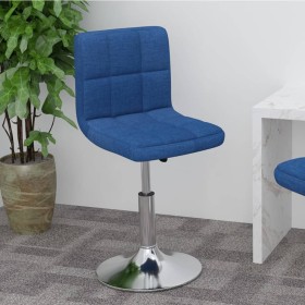 Blue fabric swivel kitchen stool by , Kitchen stools - Ref: Foro24-334203, Price: 74,99 €, Discount: %