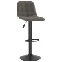 Dark gray velvet kitchen stool by , Kitchen stools - Ref: Foro24-333981, Price: 69,99 €, Discount: %