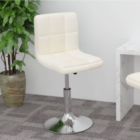 Cream-colored swivel kitchen stool with fabric. by , Kitchen stools - Ref: Foro24-334201, Price: 75,99 €, Discount: %