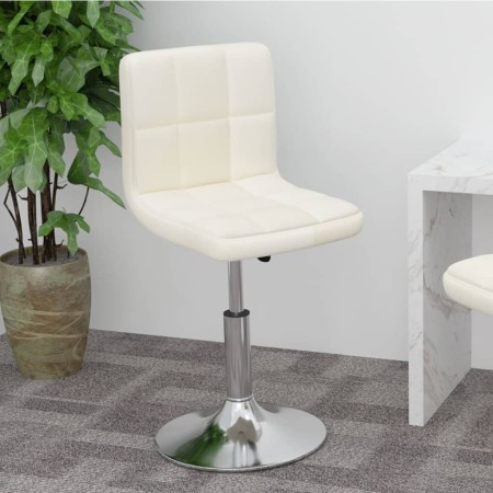 Cream-colored swivel kitchen stool with fabric. by , Kitchen stools - Ref: Foro24-334201, Price: 74,68 €, Discount: %