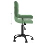 Silla de oficina giratoria de terciopelo verde oscuro de , Sillas de oficina - Ref: Foro24-334359, Precio: 93,99 €, Descuento: %