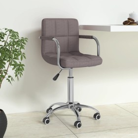 Swivel office chair in gray taupe fabric by , Office chairs - Ref: Foro24-334676, Price: 87,99 €, Discount: %