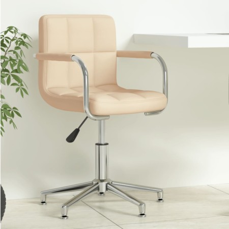 Silla de oficina giratoria de tela color crema de , Sillas de oficina - Ref: Foro24-334731, Precio: 106,63 €, Descuento: %