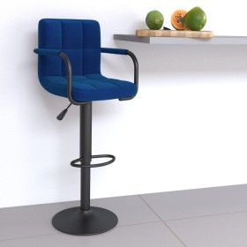 Blue fabric kitchen stool by , Kitchen stools - Ref: Foro24-334629, Price: 88,99 €, Discount: %